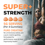 Creatine Monohydrate Gummies | 60 Gummies (15 x 5g servings)