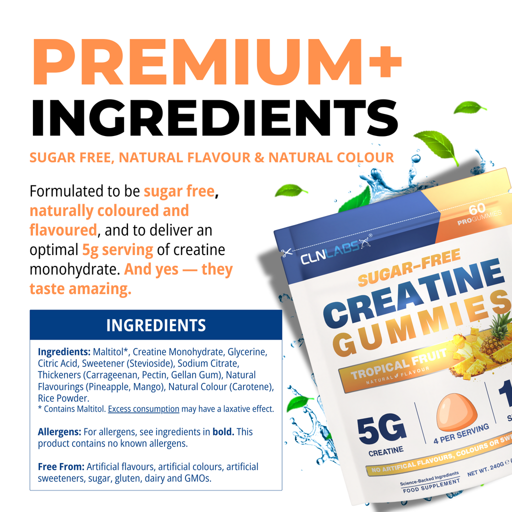 Creatine Monohydrate Gummies | 60 Gummies (15 x 5g servings)