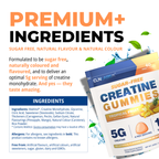 Creatine Monohydrate Gummies | 60 Gummies (15 x 5g servings)