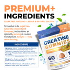 Creatine Monohydrate Gummies | 60 Gummies (15 x 6g servings)
